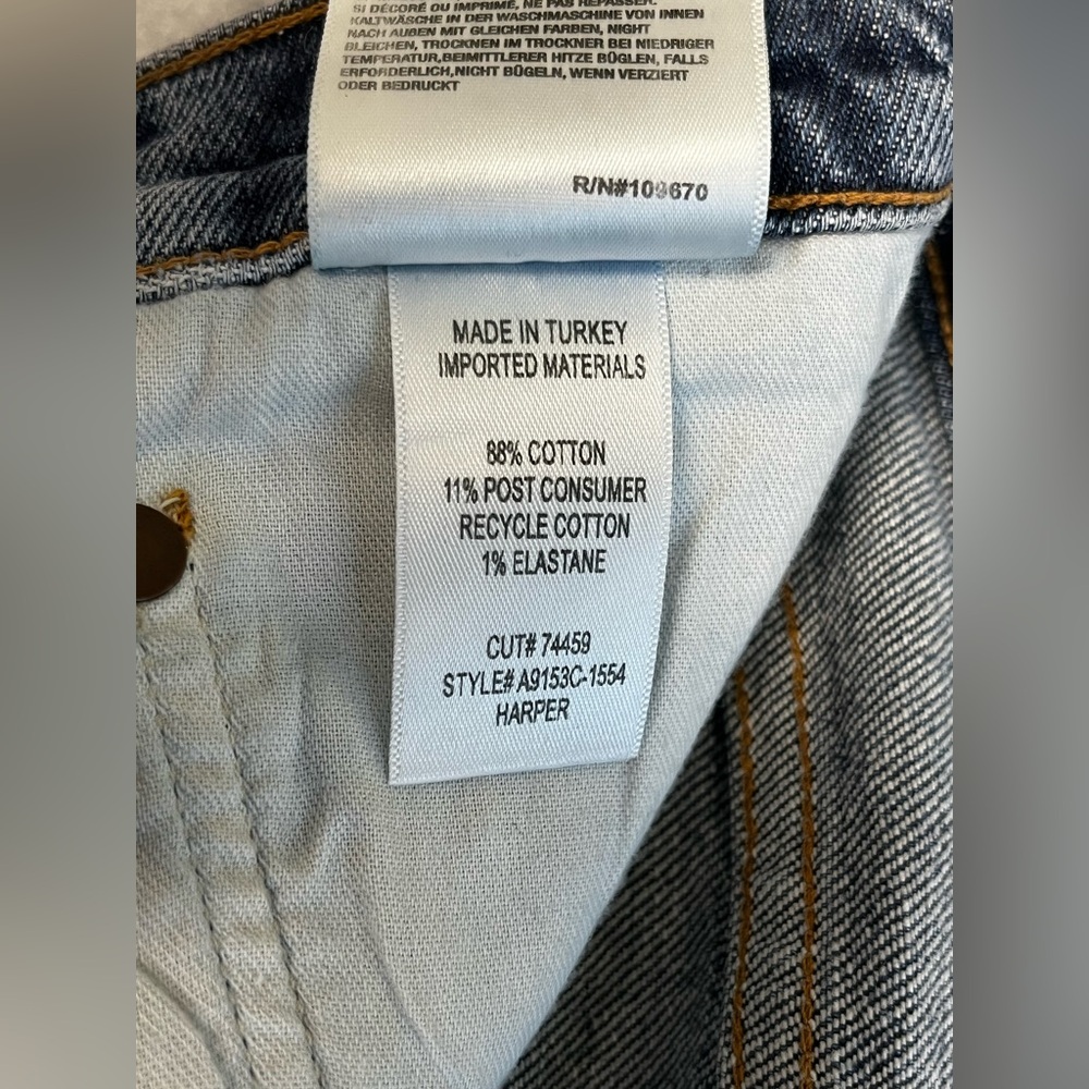 AGOLDE Harper Mid Rise Relaxed Straight Jeans in Fix—32 - Picture 6 of 14